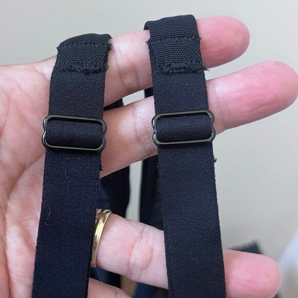 Nueskin New Black Sheer Unlined Mesh Underwired Bra Size 34 DDD - Picture 7 of 10